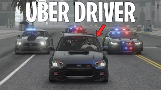 I Became An Uber Driver For Criminals on GTA 5 RP