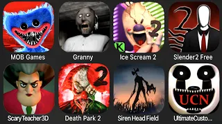 Poppy Mobile, Granny, Ice Scream 2, Slender 2 Free, Scary Teacher 3D, Death Park 2, Siren Head Field