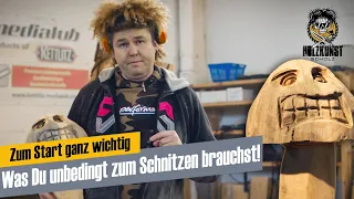 Holzkunst Scholz: Was Du unbedingt brauchst! Schnitzen mit einer Kettensäge