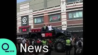 Monster Truck Carries DMX's Casket to Brooklyn Memorial Service