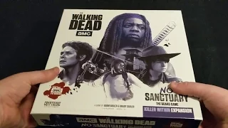 The Walking Dead: No Sanctuary - Killer Within Expansion - board game unboxing