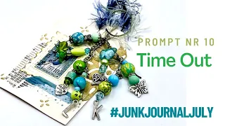 JUNKJOURNAL EMBELLISHMENT OR GLUE BOTTLE DANGLE . Prompt Nr 10 Time Out #junkjournaljuly #sevenplaza