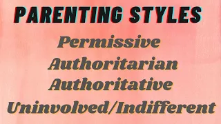 Parenting styles/ Diana Baumrind’ four types/fast educators