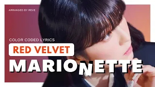 Red Velvet (レッドベルベット) 'Marionette' - Color Coded Lyrics [Kan-Rom-Eng] #RedVelvet #Marionette