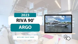 2023 Riva 90’ Argo - For Sale with HMY Yachts