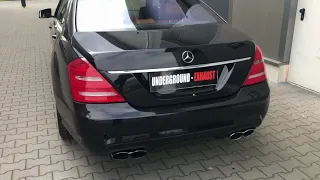 Underground Exhaust Mercedes W221 S65 AMG Stage 3 Sound V12 Biturbo