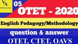 English pedagogy/methodology questions and answers||otet, ctet, oavs||otet exam Odisha 2020