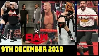 Raw 9 Dec 2019: Full highlights show.
