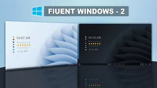 Customize Your Windows | No Rainmeter  | No Custom Theme  | Fluent Windows | Acrylic Theme.