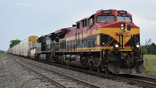KCS AC4400CW 4587 Leads NS Train 110