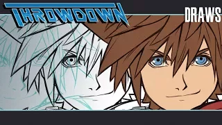 Kingdom Hearts: Sora LIVE Illustration [Part 1] I Throwdown Draws