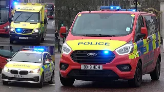 New Year's Eve MADNESS - LONDON Emergency Vehicles Responding