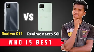 Realme C11 Vs Realme Narzo 50i Who Is Best Smart Phone....