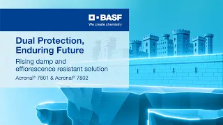 BASF - Acronal® 7802 and Acronal® 7801, a rising damp and efflorescence solution