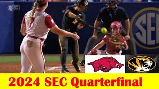 Missouri vs Arkansas Softball Game Highlights, 2024 SEC Tournament Quarterfinal