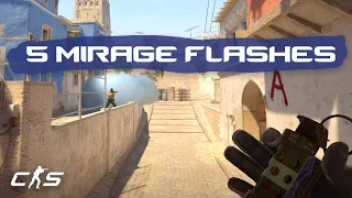 CS2 Mirage - 5 EASY Flashes EVERYONE Should Know!