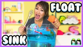 Sink or Float Density Tower Science Experiments for Kids do at home!