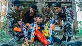 Nerf Guns War : Brave Police Of SEAL TEAM Special Fight Sinister Leader Black Of Criminal Group