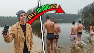 Kto najdłużej wytrzyma w jeziorze wygrywa 10.000 PLN | LORD KRUSZWIL