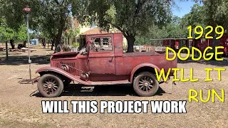 Broken 1929 Dodge Truck Will It Run.