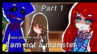 ➕👽POPPY PLAYTIME REACTS TO "I AM NOT A MONSTER"➕👽(MEANNY) #gachalife #short #gachaclub
