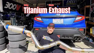 VB WRX titanium exhaust single exit Noble Performance スバル WRX S4