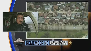 CBS 2’s Kris Habermehl Habermehl on police procession for officer Andrés Mauricio Vásquez Lasso