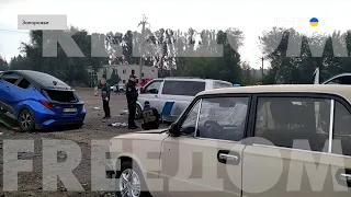 Циничный удар РФ по автоколонне в Запорожье: эксклюзивные кадры FREEДОМ