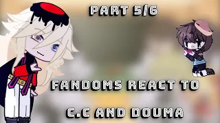 My fav characters react to each other (Part 5/6) C.C and Douma