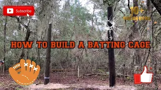 How to build a Batting Cage in your back yard PART 1