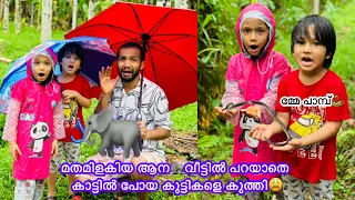 മതമിളകിയ ആന🐘വീട്ടിൽ പറയാതെ കാട്ടിൽ പോയ കുട്ടികളെ കുത്തി😩 part 4 #comedy #anshisvlogs #funny #fun