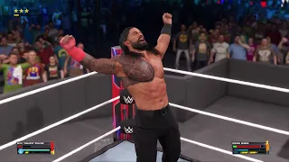 Seth Freakin Rollins vs Roman Reigns WWE Royal Rumble 2023 Universal Championship Match 2K23