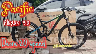 First impression MTB PACIFIC Fluxus 3.0 | sepeda gunung Fullsuspensi pakai Deore