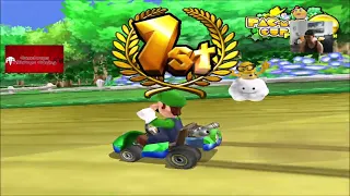 Mario Kart Arcade GP & Mario Kart GP 2 Dolphin TriForce Fun Runs Pt 3 Pacman Cup & Waluigi Cup Wins