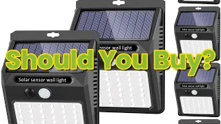Solar Lights Outdoor [6 Pack/3 Working Mode], SEZAC Solar Security Lights Solar Motion Sensor