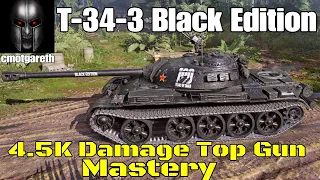 World of Tanks Console T-34-3 Black Edition 4.5K Damage Top Gun Mastery