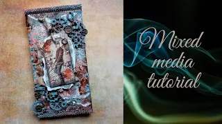 Vintage steampunk style - MIxed media canvas tutorial