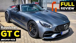 2019 MERCEDES AMG GT C Roadster V8 Full Review BRUTAL Sound Interior Exterior Infotainment Selenite