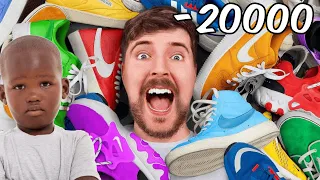 Taking 20,000 Shoes From Kids In Africa!