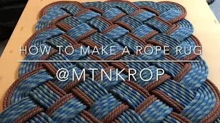 How to make a climbing rope rug