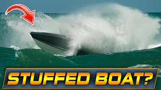 ROUGH WAVES MAKING IT DIFFICULT FOR BOATS AT HAULOVER INLET !! | WAVY BOATS