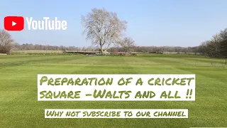 Pre Season Preparation of a Cricket Square - Tips