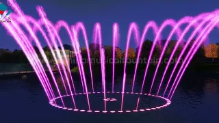 DEMO of one dimension 2D digital swing music fountain