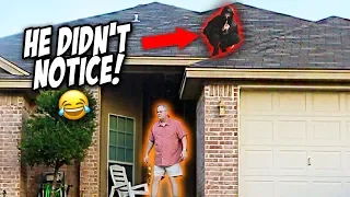 NINJA DING DONG DITCH PRANK! (they couldn't find me)