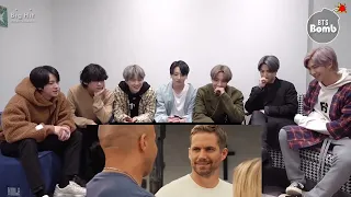 bts reaccióna a rápidos y furioso