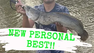 Fishing for Indiana RIVER MONSTERS (CAUGHT A PB!!)