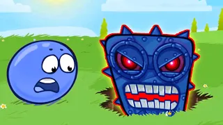 Blue Mini Enemy Boss Moon vs Red Ball BOss