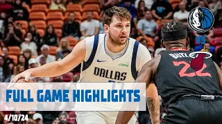 Luka Doncic (29 points) Highlights vs. Miami Heat | 4/10/24