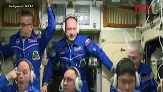 Nave Soyuz llega a Estación Espacial Internacional con tres astronautas