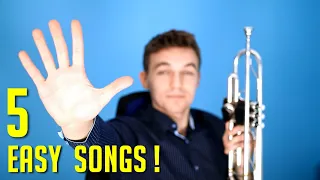 5 EASY Songs on TRUMPET ! (For Beginners)